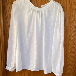 Tommy Hilfiger White Textured Blouse